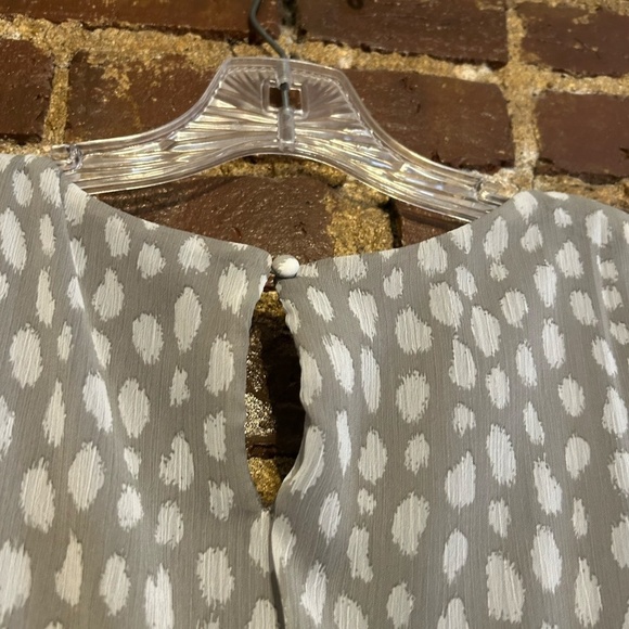 Prelude Grey White Midi Drape Neckline Matching belt Size14 - Picture 6 of 13